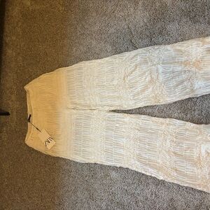 Zara Sheer Flowy Pants